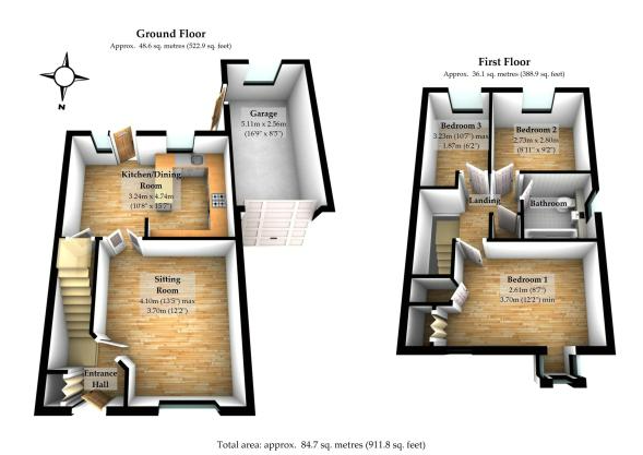 91, Cowley Close, SOUTHAMPTON floorplan