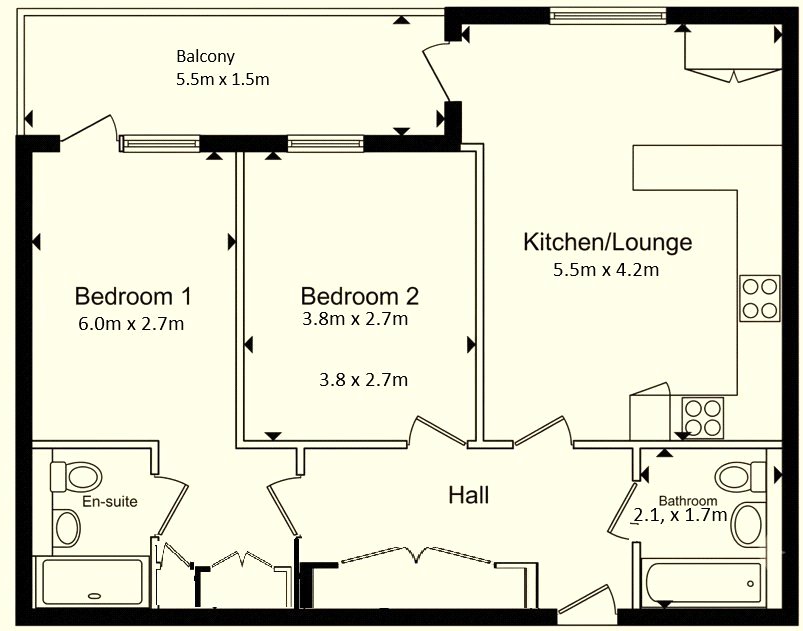 16 Foord House,, Corporation Street, Kent floorplan