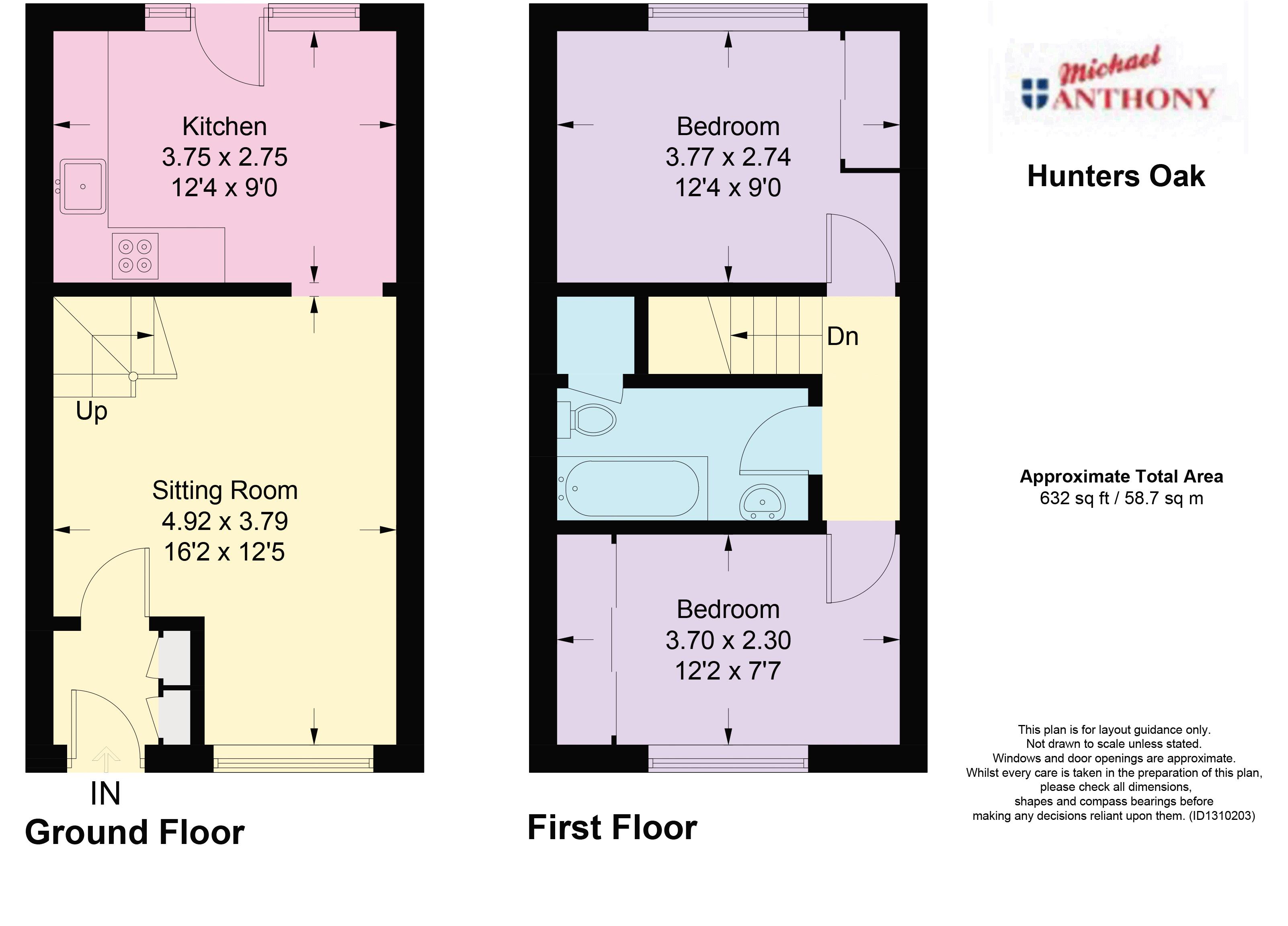 82, Hunters Oak, Hemel Hempstead floorplan