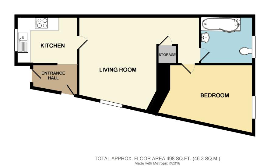 1 Bedrooms Flat for sale in Stanley Terrace, Bedminster, Bristol BS3