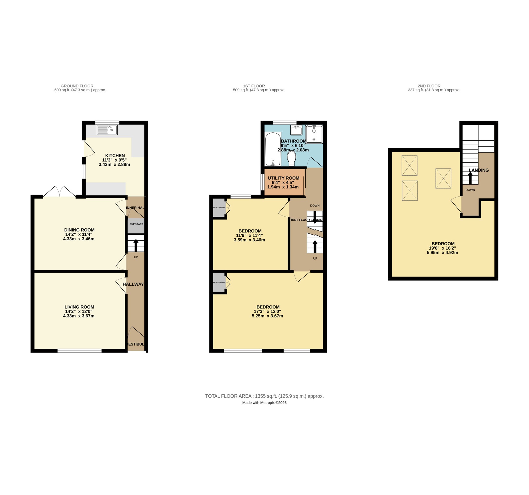 12, Grosvenor Road, Stockport floorplan