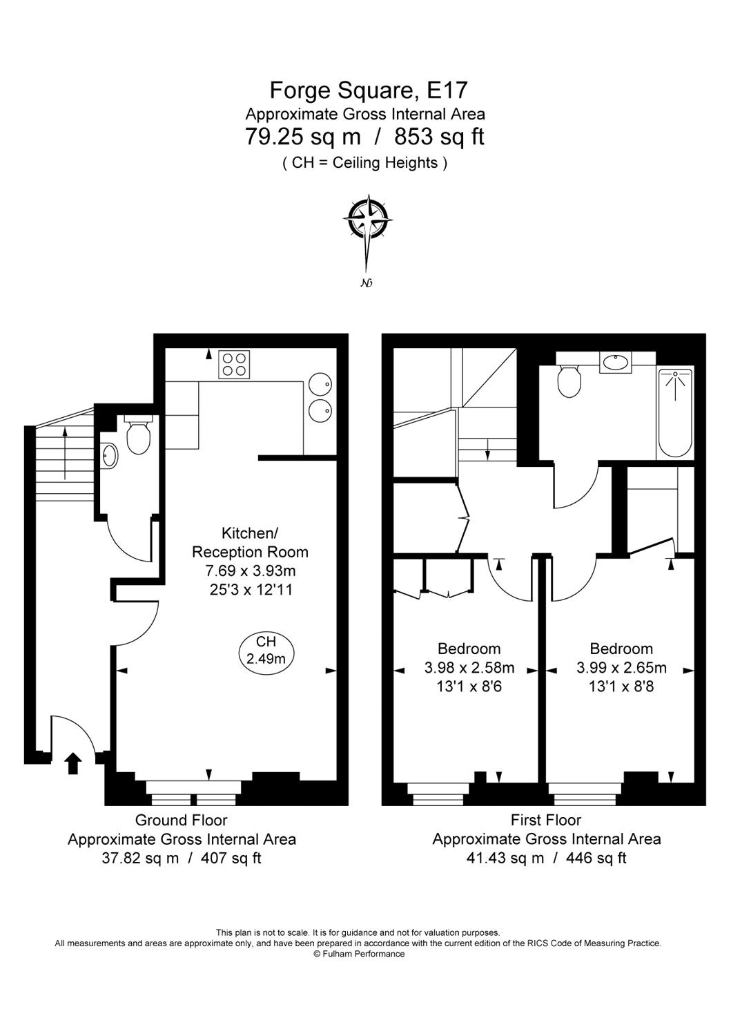 2 Bedrooms Flat to rent in Forge Square, London E14