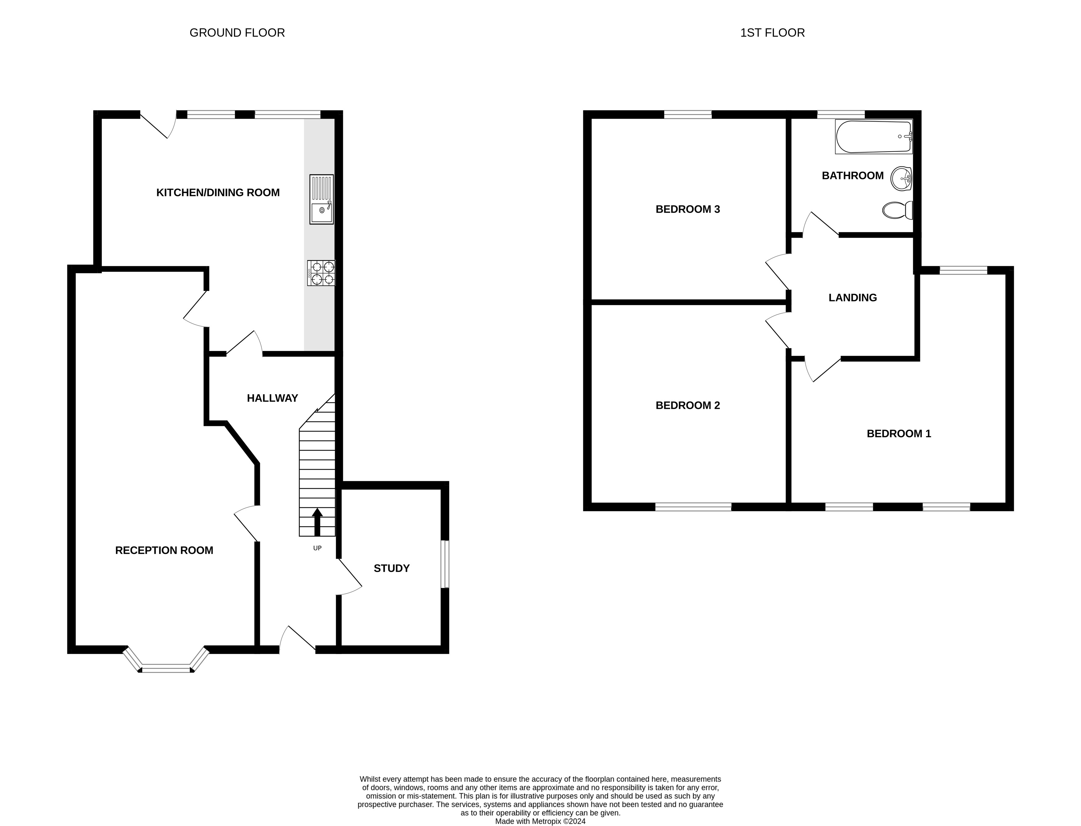 821, St. Albans Road, Hertfordshire floorplan