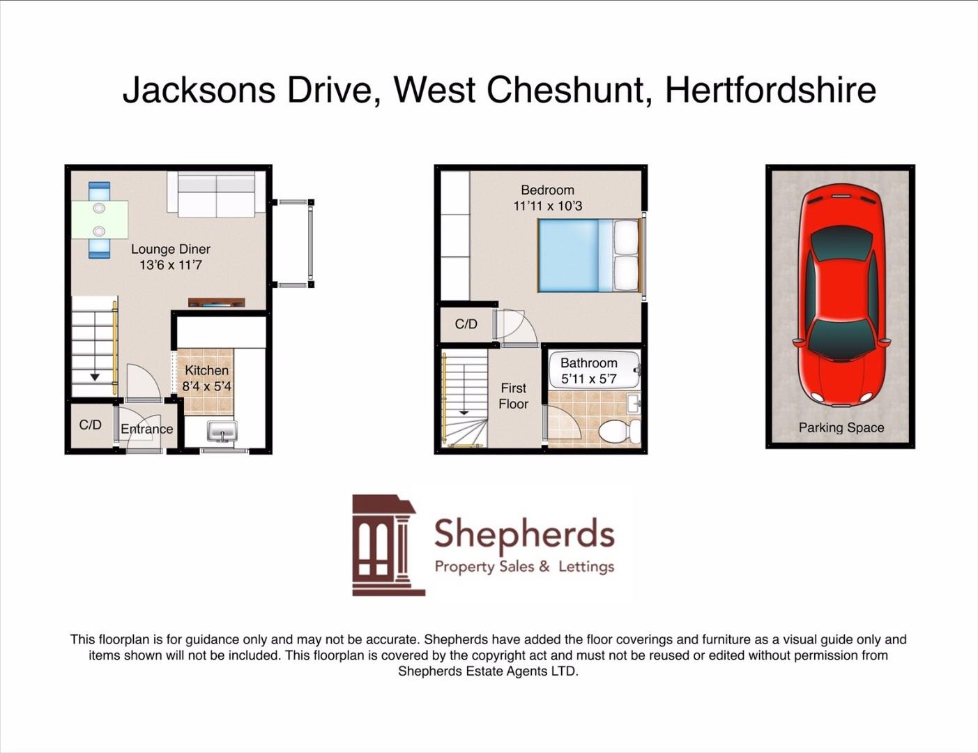86, Jacksons Drive, Cheshunt floorplan