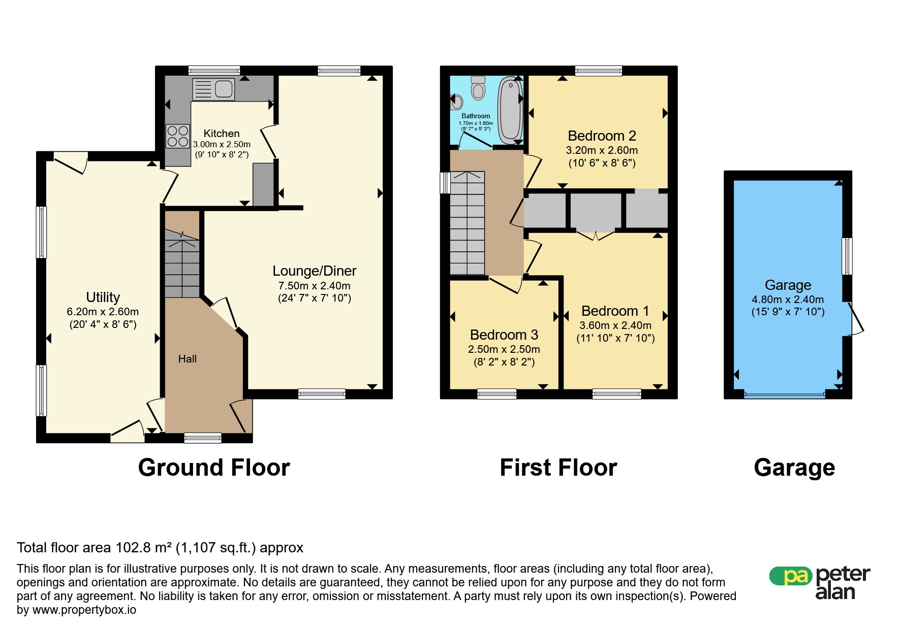 1, Ffordd Yr Afon, Bridgend floorplan