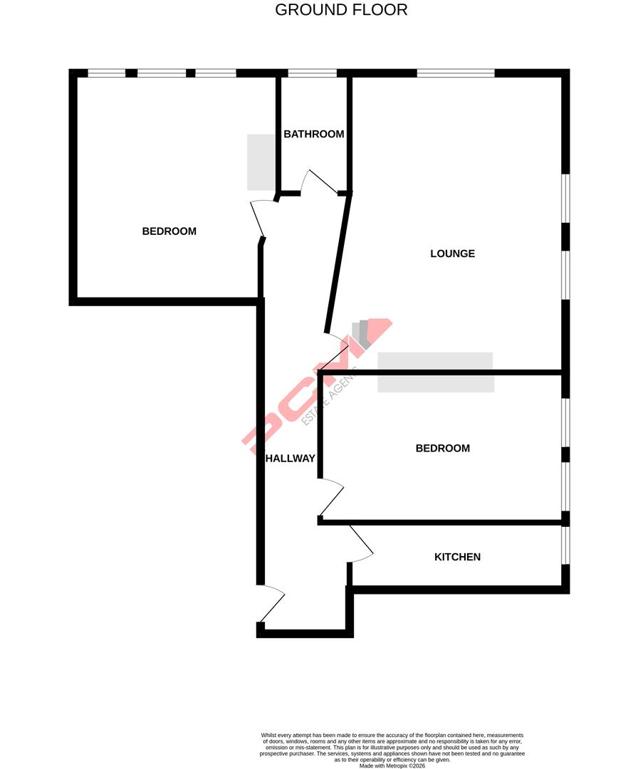 Flat 11 Furness Mount, 2-4, Holmesdale Gardens, Hastings floorplan