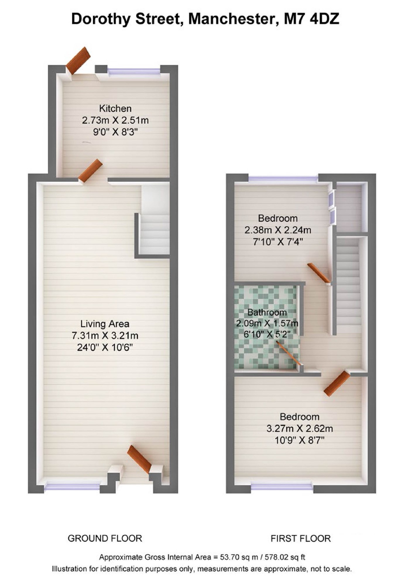 2 Bedrooms Terraced house for sale in Dorothy Street, Salford M7