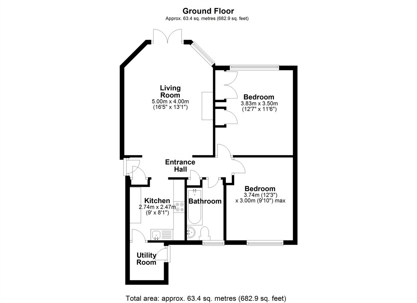 2 Bedrooms Flat for sale in Riverbank, Laleham Road, Staines-Upon-Thames, Surrey TW18