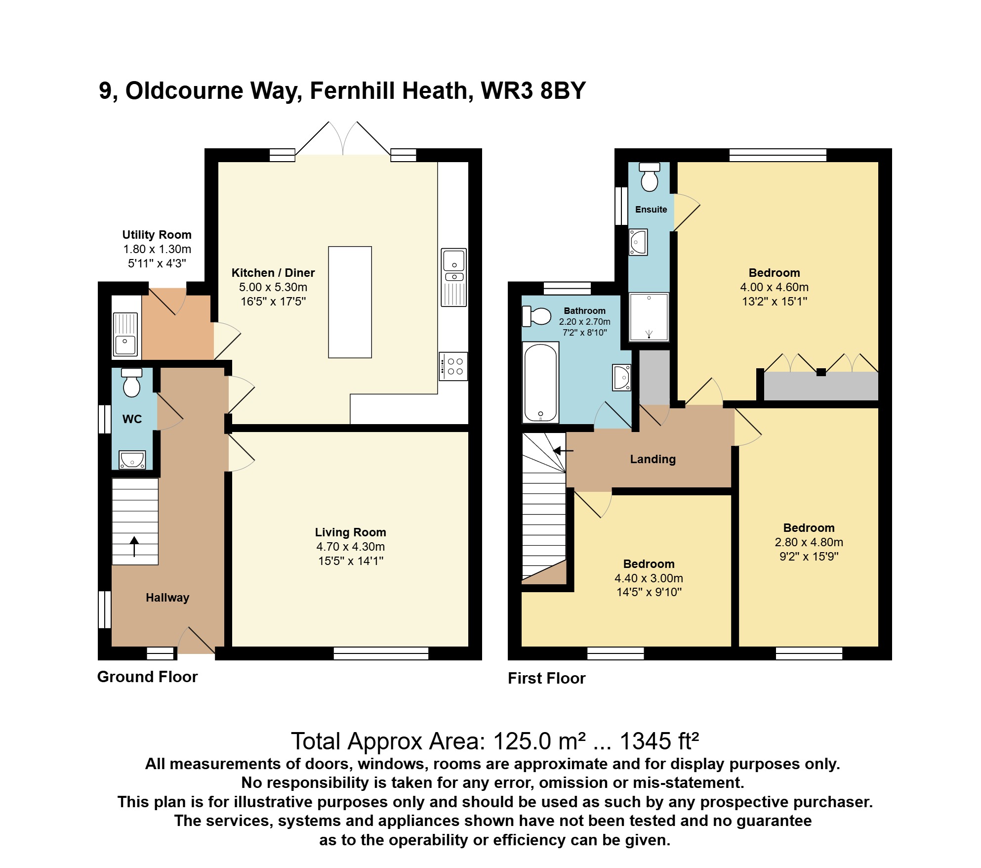 9, Oldcourne Way, Worcester floorplan