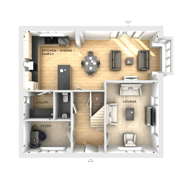 "The Dorneywood" at Chetwynd Aston, Newport TF10, 4 bedroom detached