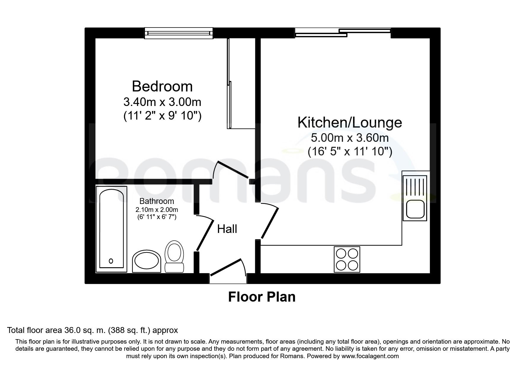 Flat 110, Nightingale House, Reading floorplan