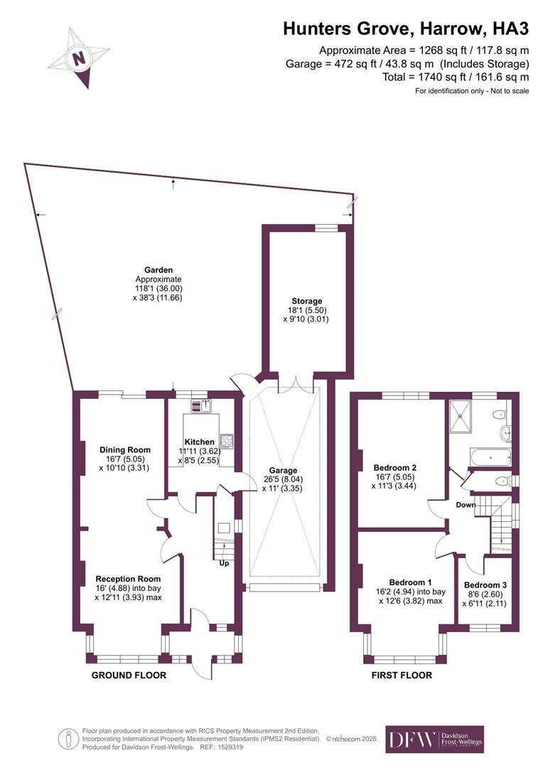 34, Hunters Grove, Harrow floorplan