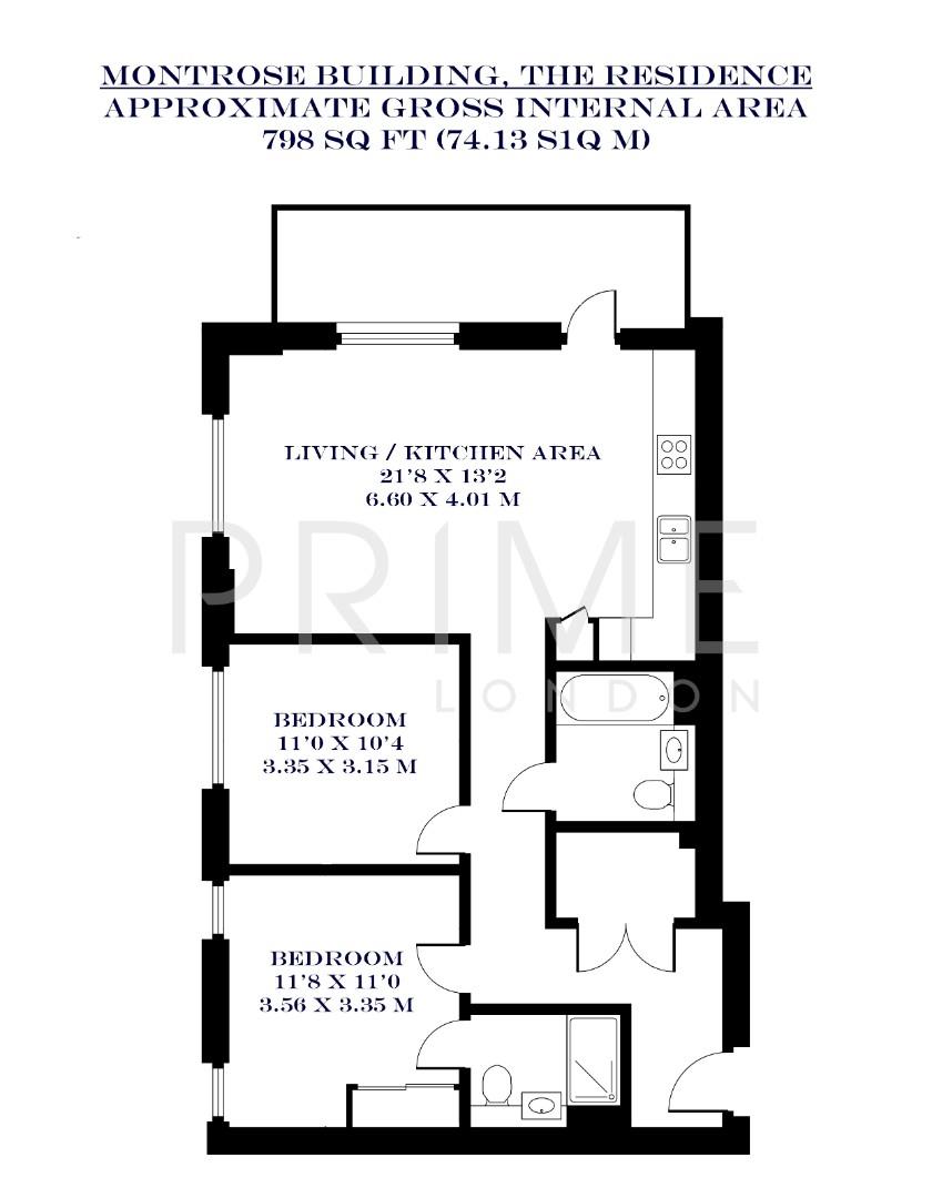 Montrose Building, Nine Elms floorplan