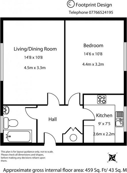 1 Bedrooms Flat to rent in Barley Close, Crawley, West Sussex. RH10