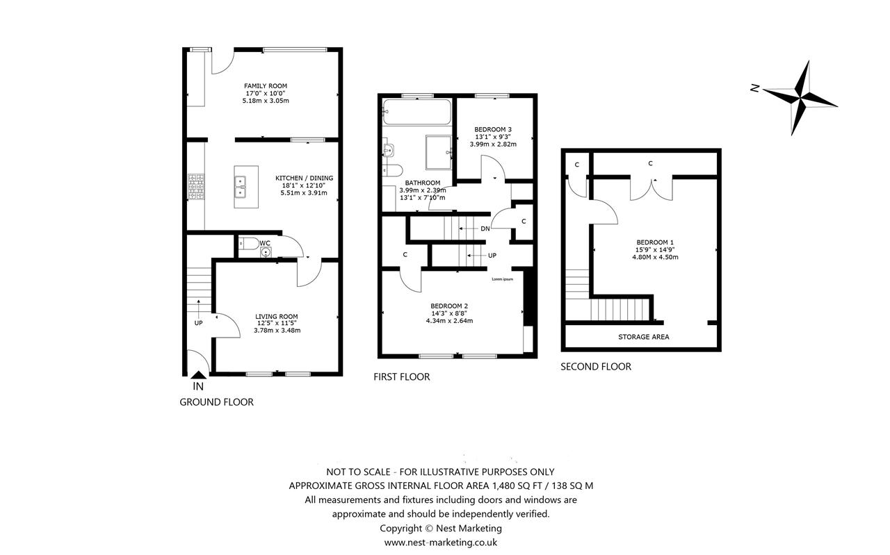 136, South Mid Street, Bathgate floorplan