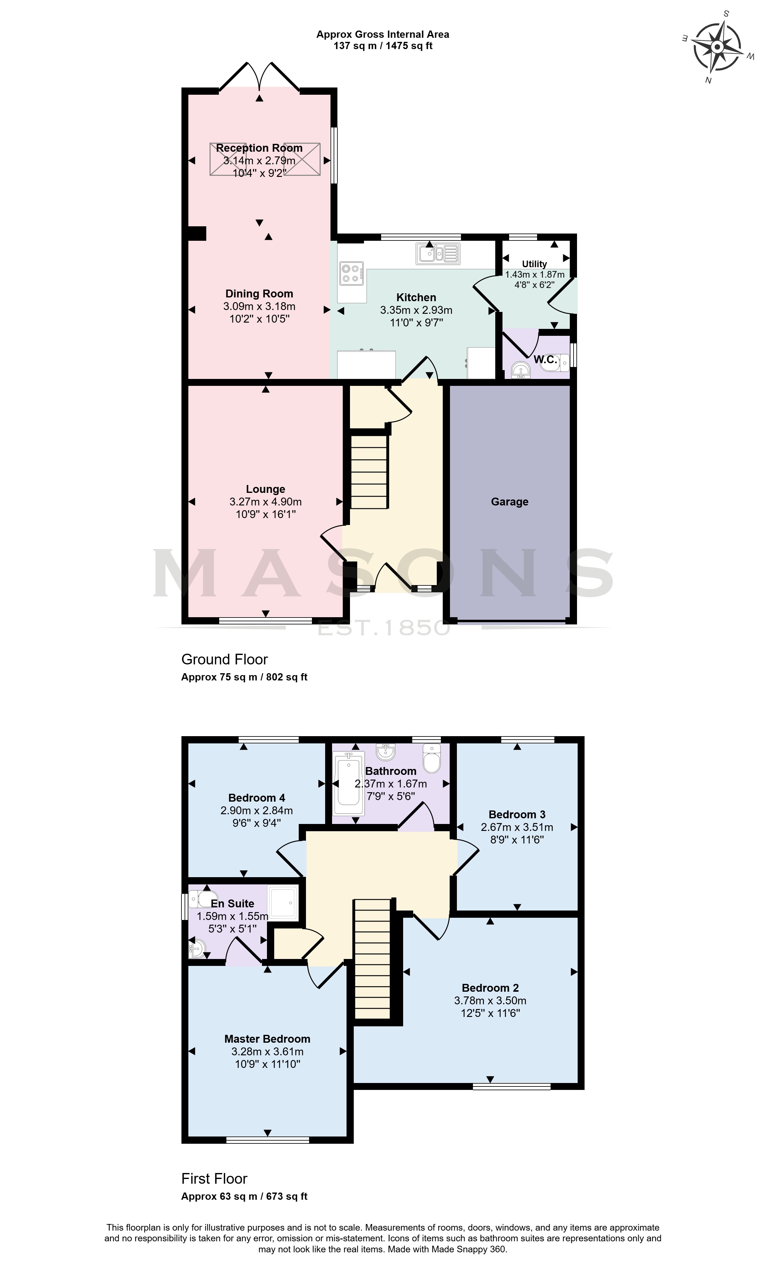 4, Rookery Close, Louth floorplan