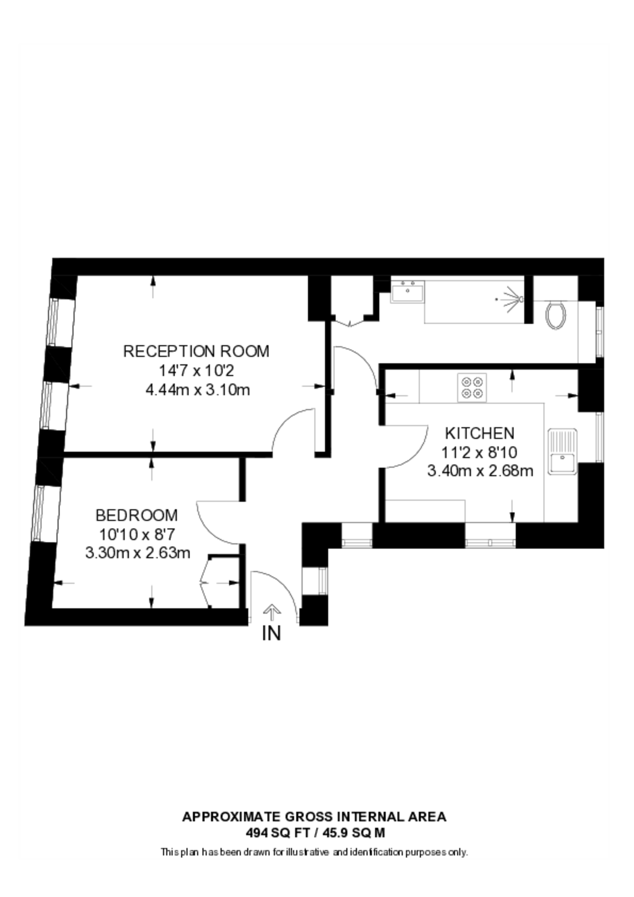 White Rose Court, Widegate Street, Spitalfields floorplan