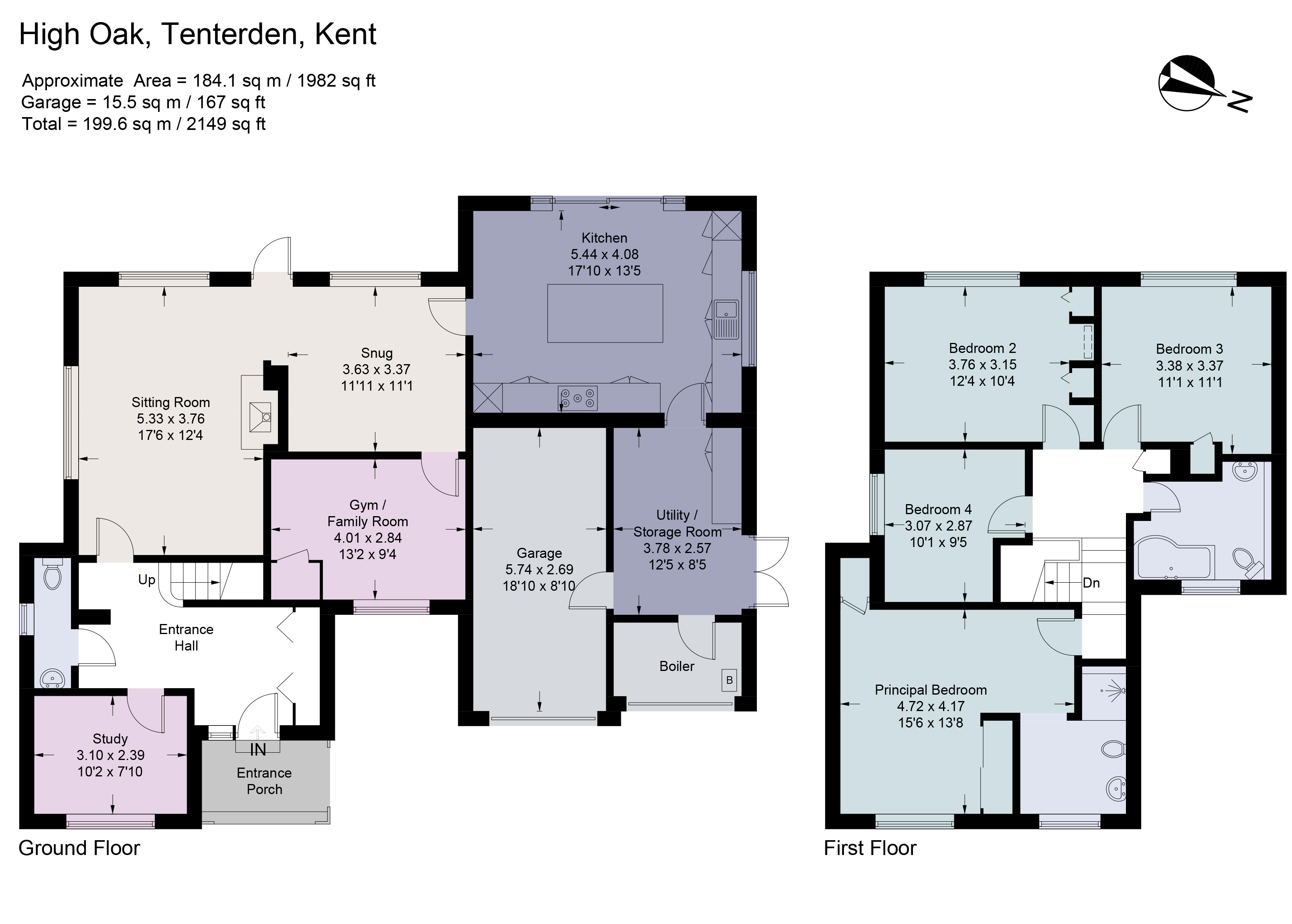 High Oak,, Ox Lane, Tenterden floorplan
