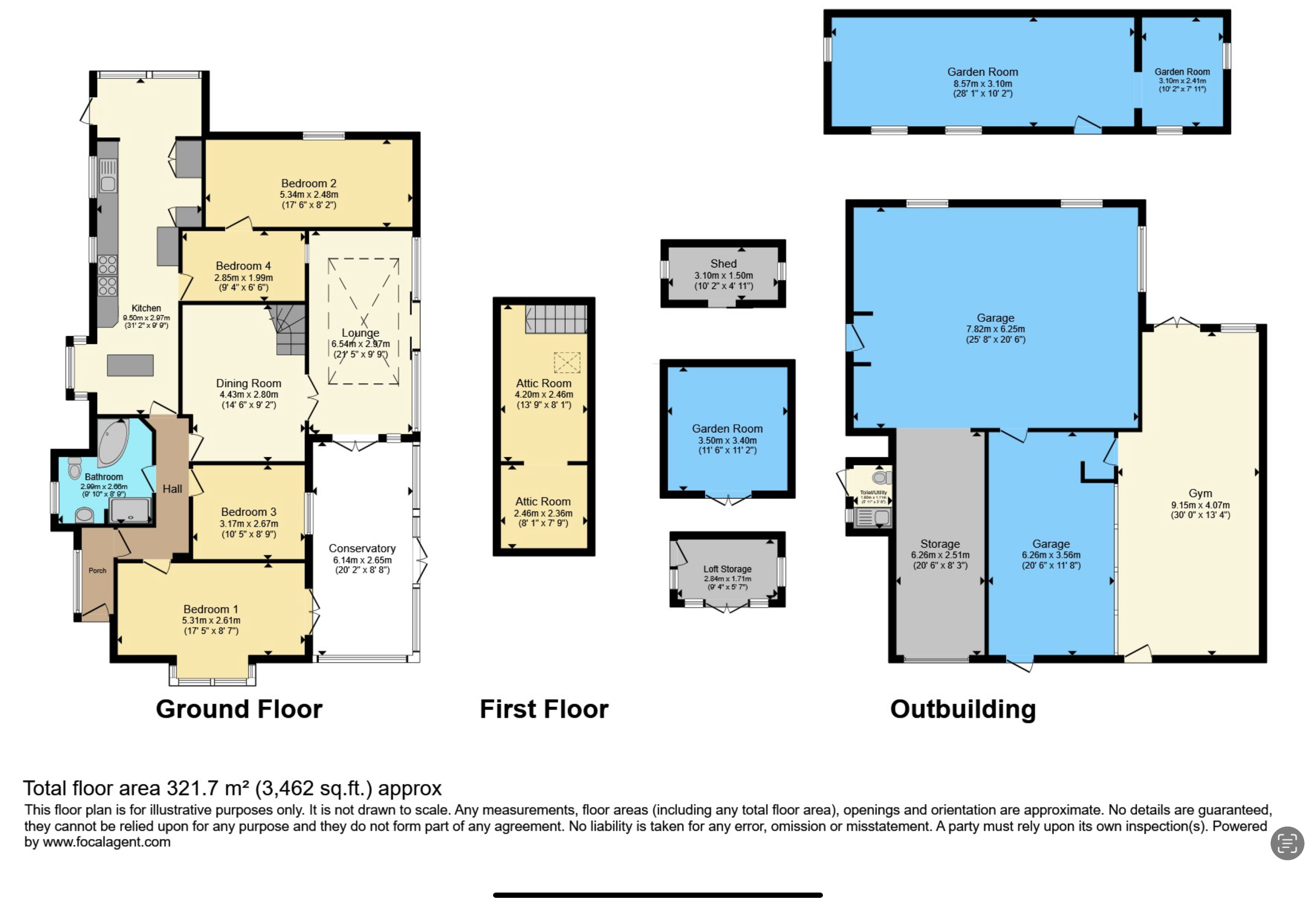 141, St. Asaph Avenue, Rhyl floorplan