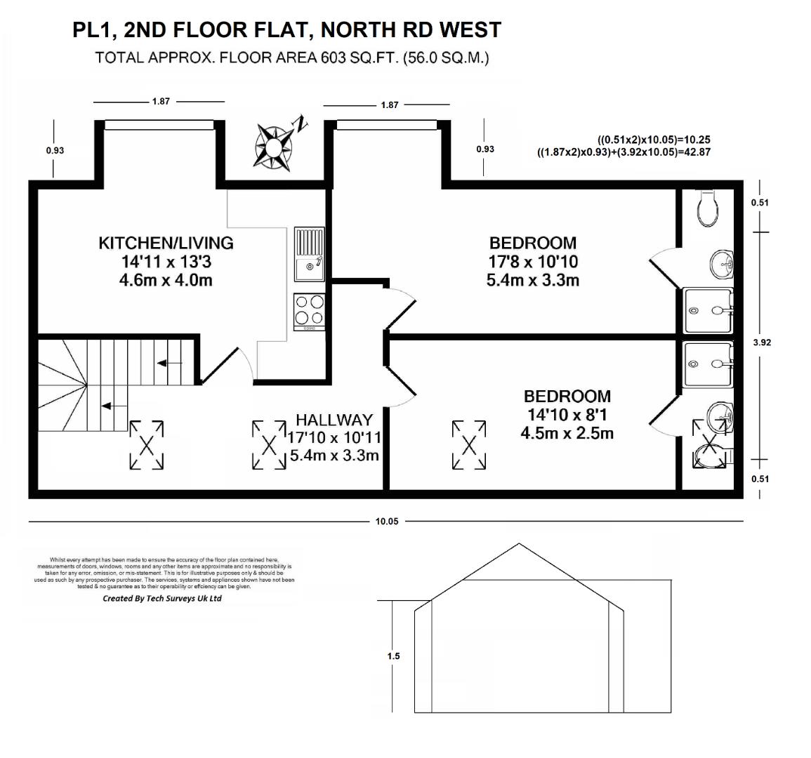 Studio 5, No Place Inn, North Road West, Plymouth floorplan