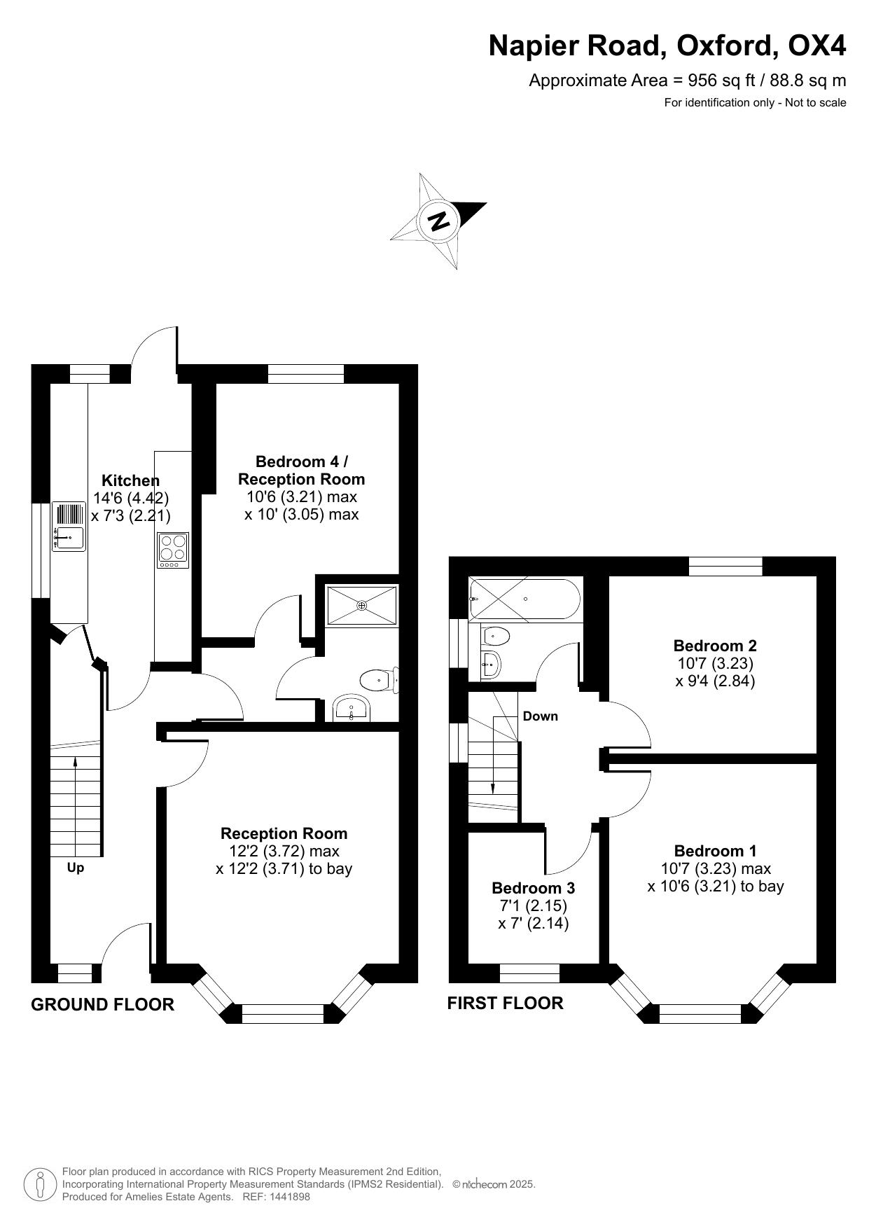 4, Napier Road, Oxford floorplan