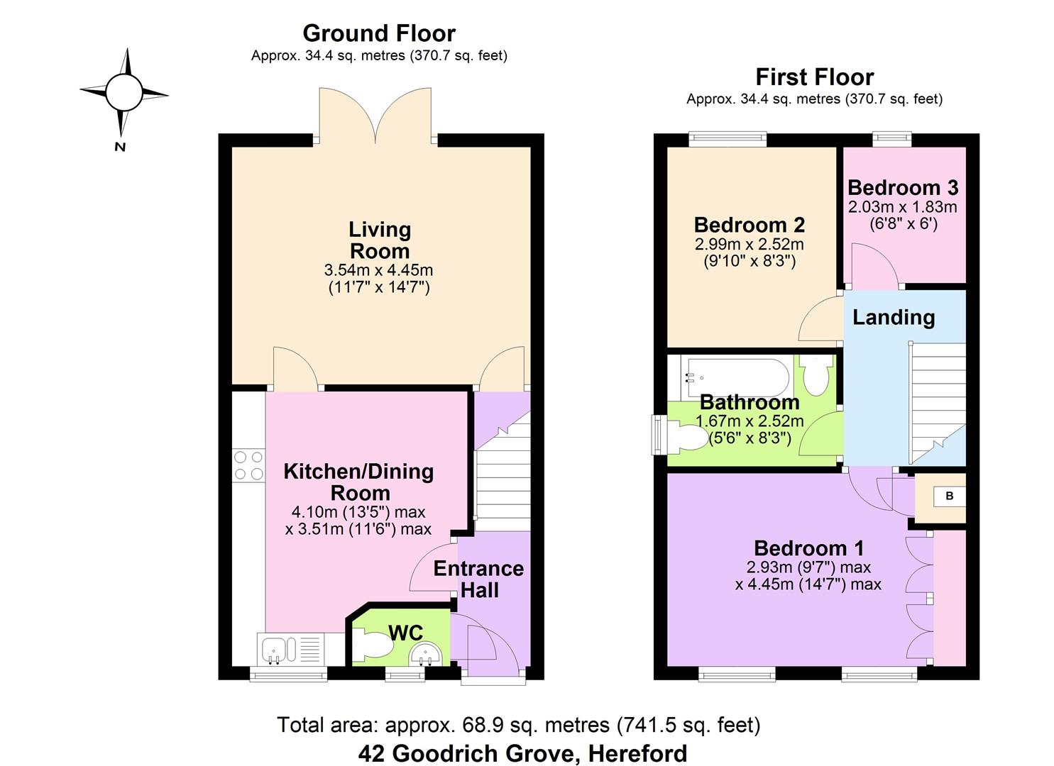 42, Goodrich Grove, Hereford floorplan