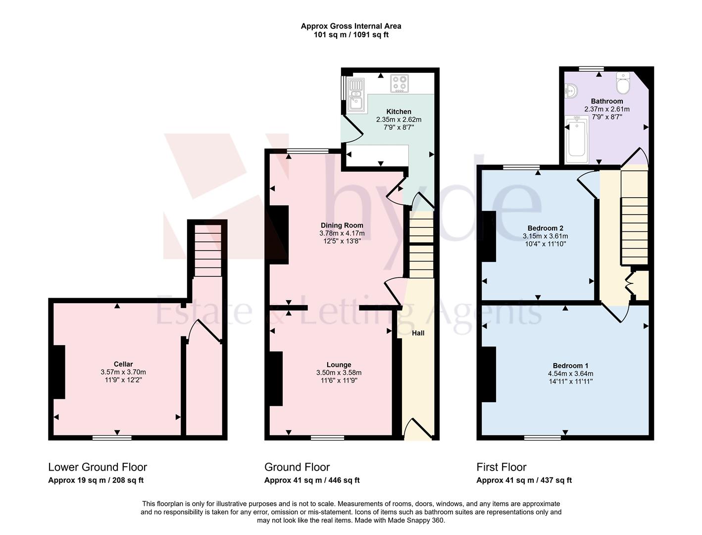 5, Grosvenor Street, Prestwich floorplan