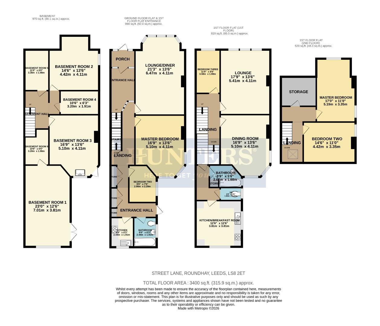 16, Street Lane, Leeds floorplan