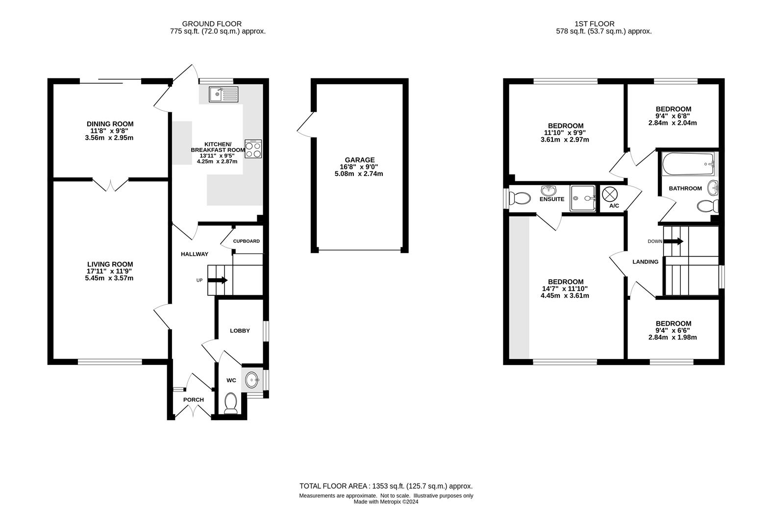 28, Headley Chase, Brentwood floorplan