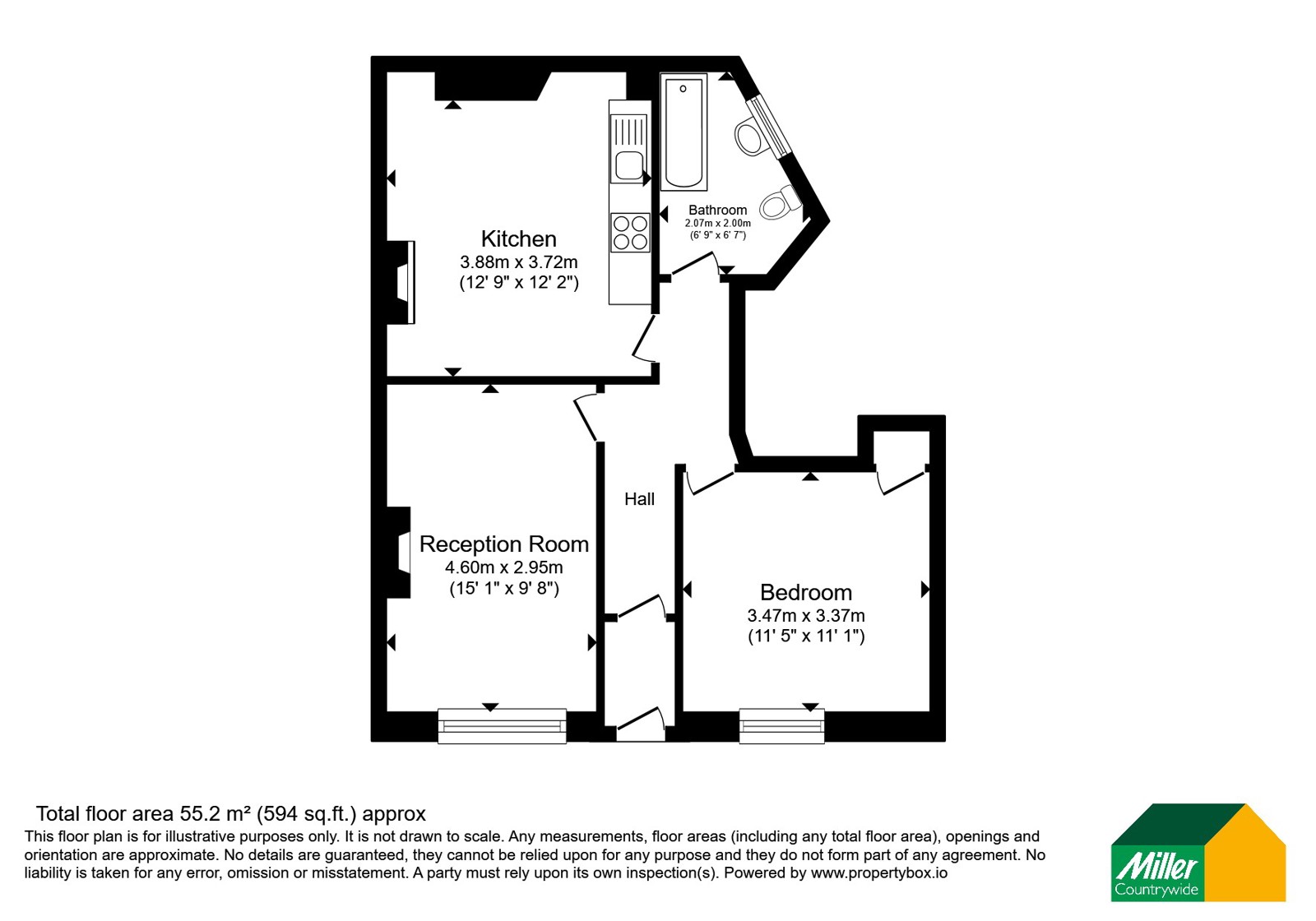 27, New Street, Cornwall floorplan