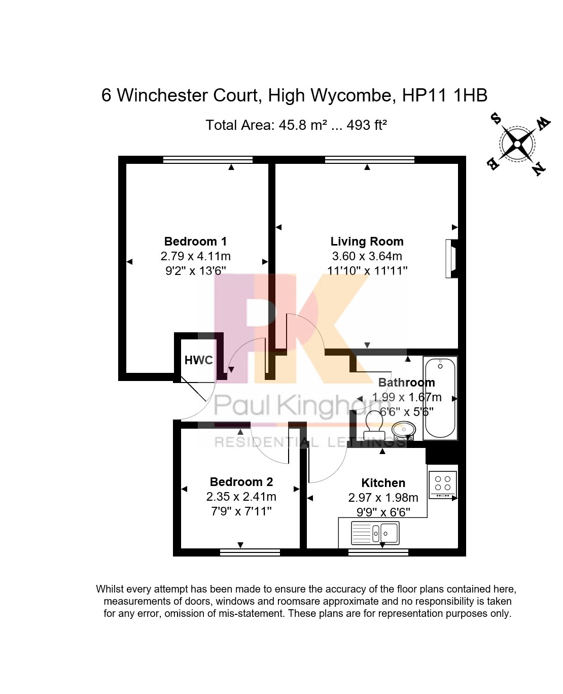 2 Bedrooms Flat to rent in London Road, High Wycombe HP11