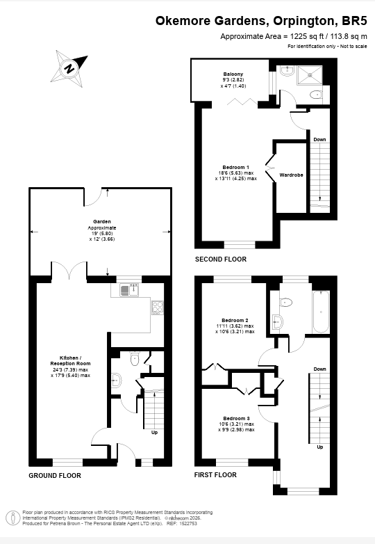 102, Okemore Gardens, Orpington floorplan