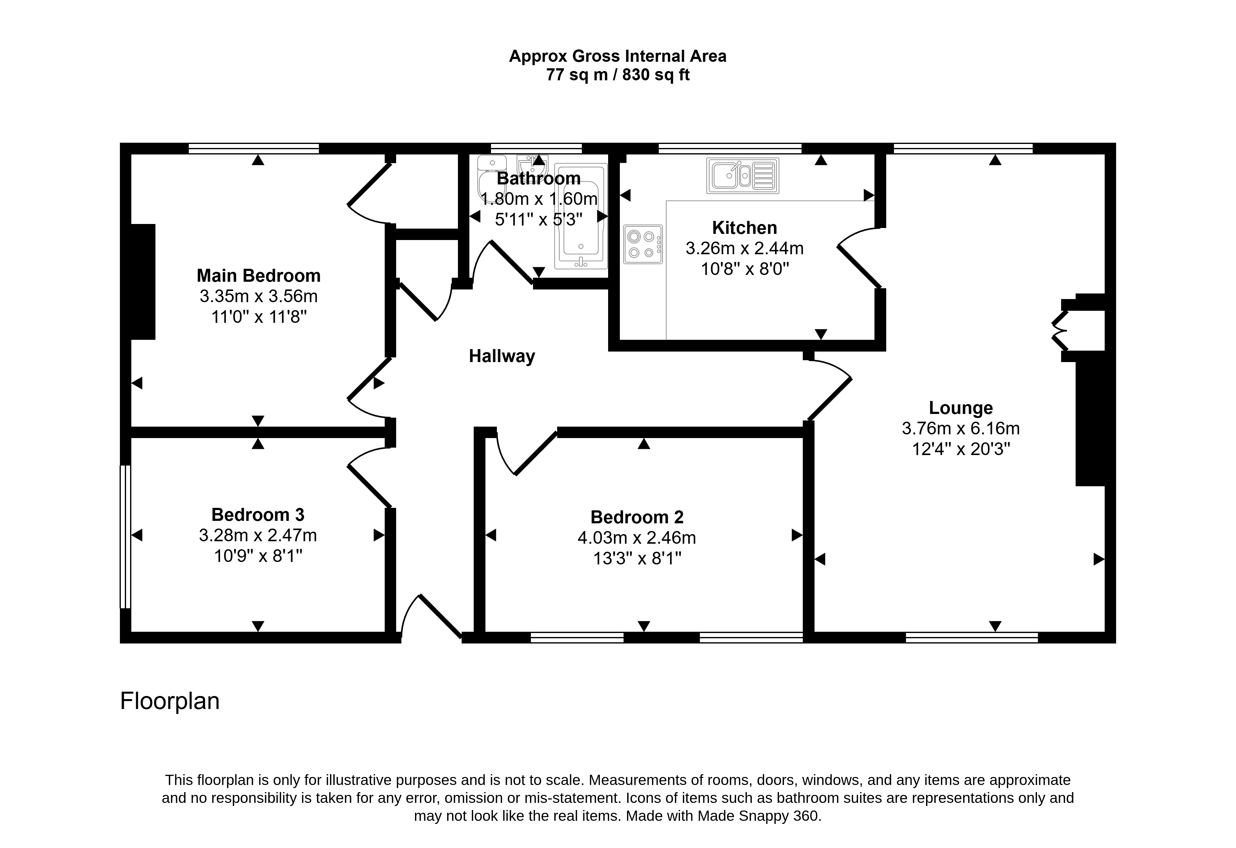 0/1, 135, Lochinver Crescent, Renfrewshire floorplan