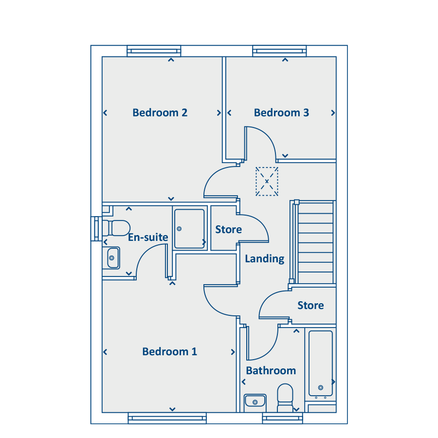 Plot 81, Welsh Road, Garden City, Deeside floorplan
