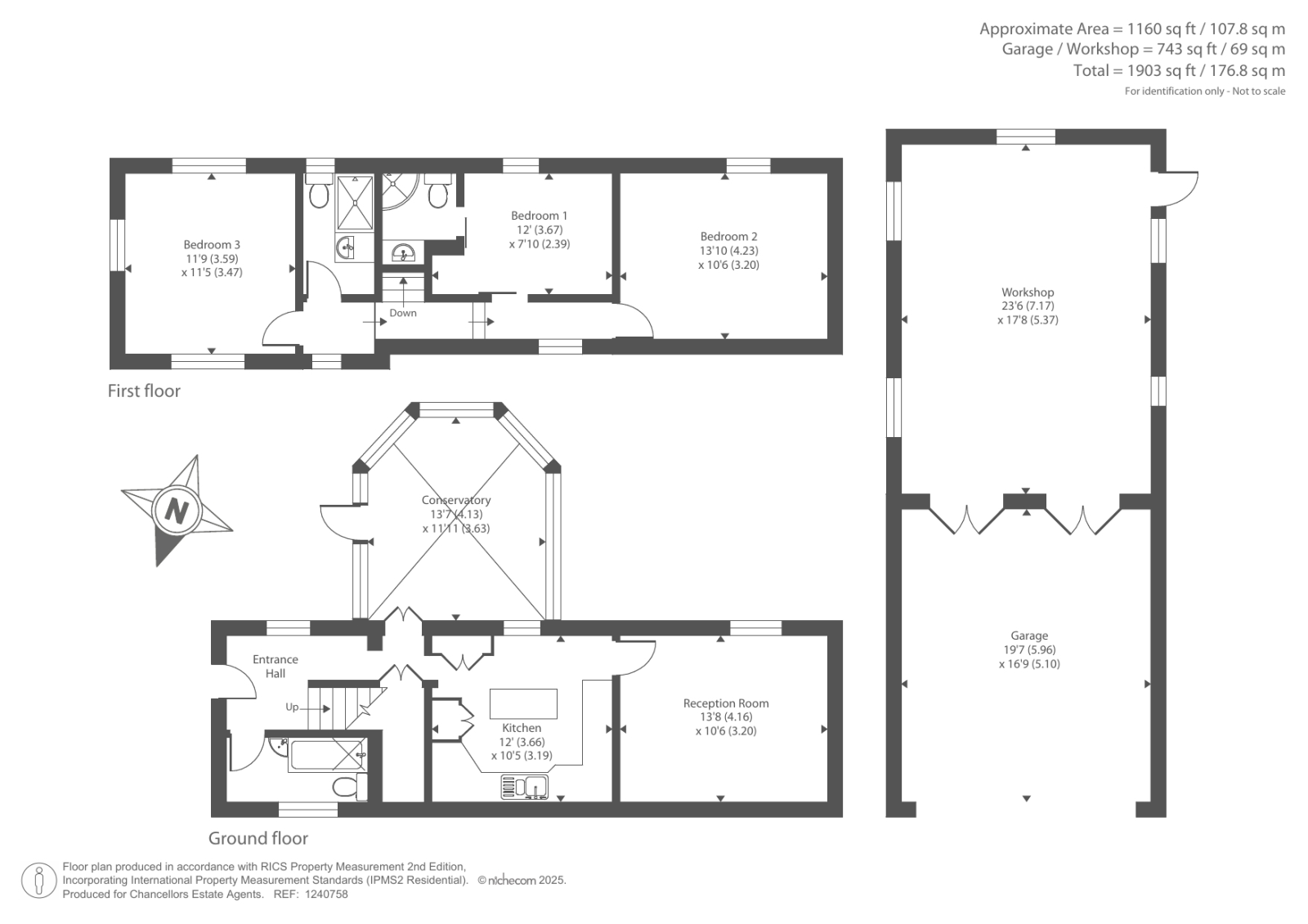 2 RAILWAY COTTAGES, Woking, Woking floorplan