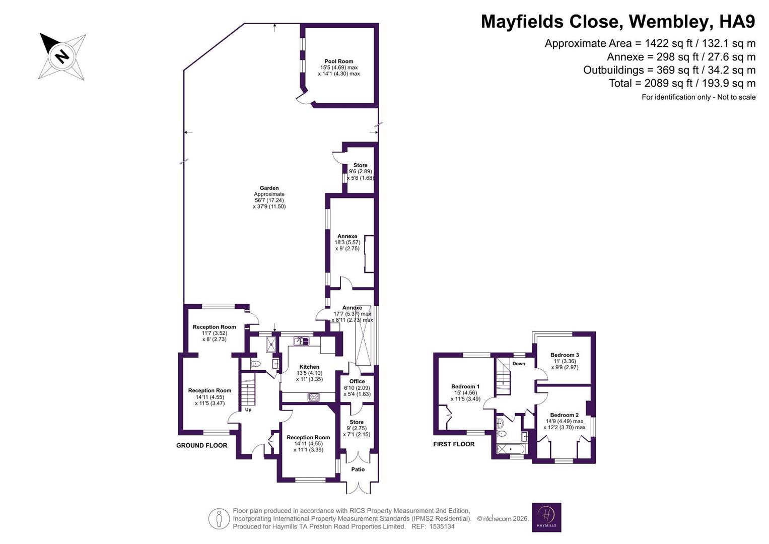 Mayfields Close, Wembley floorplan
