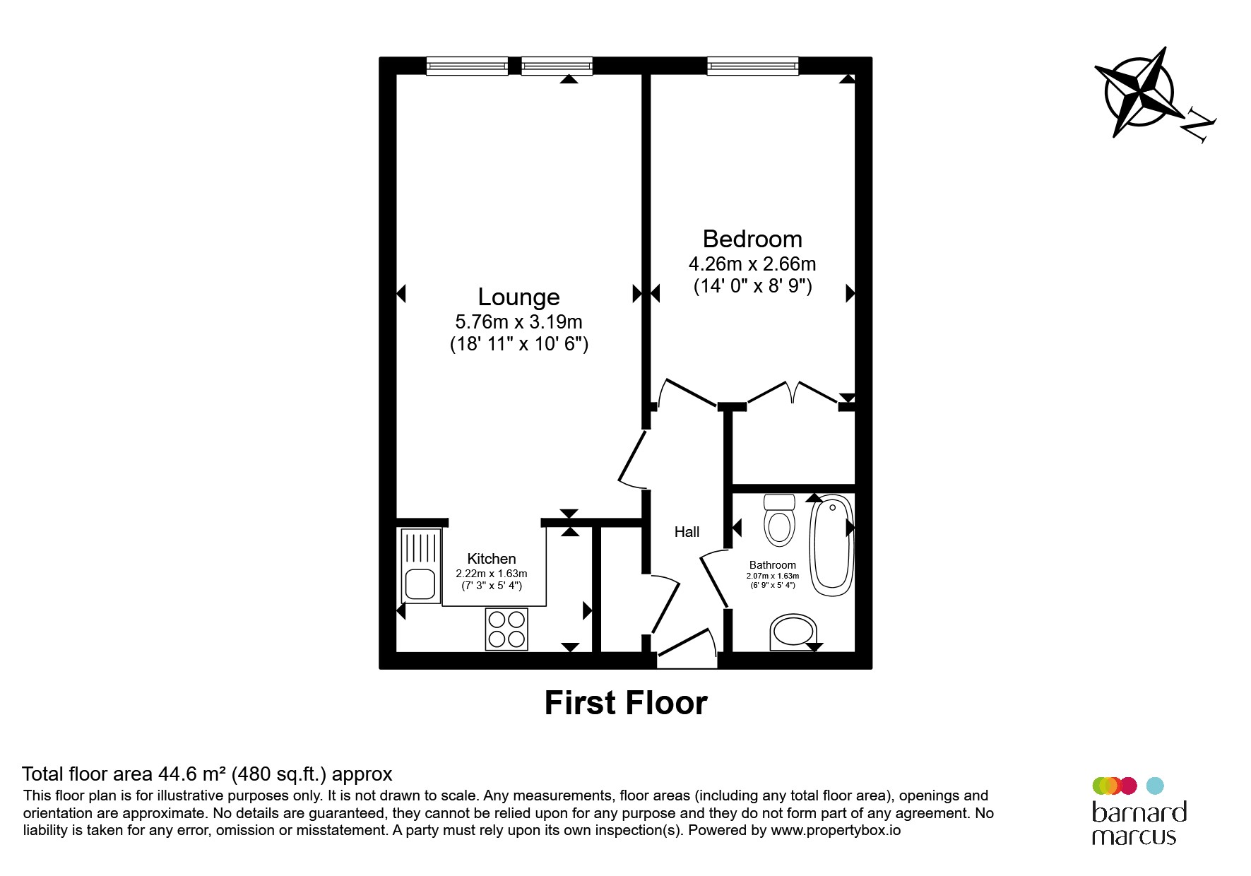 Flat 39, Kathleen Godfree Court, 80, Queens Road, London floorplan