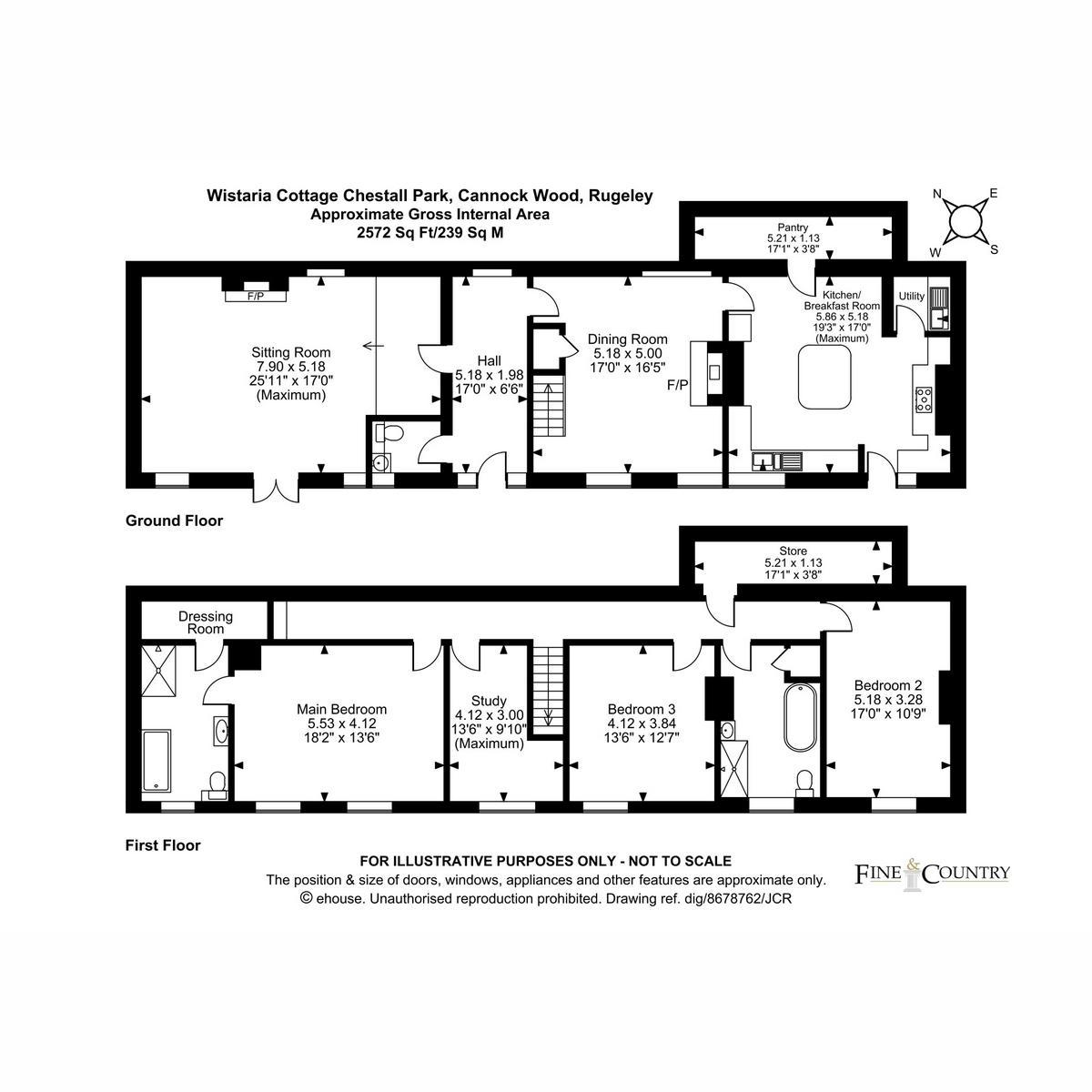 Wistaria Cottage, Chestall Park, Rugeley floorplan