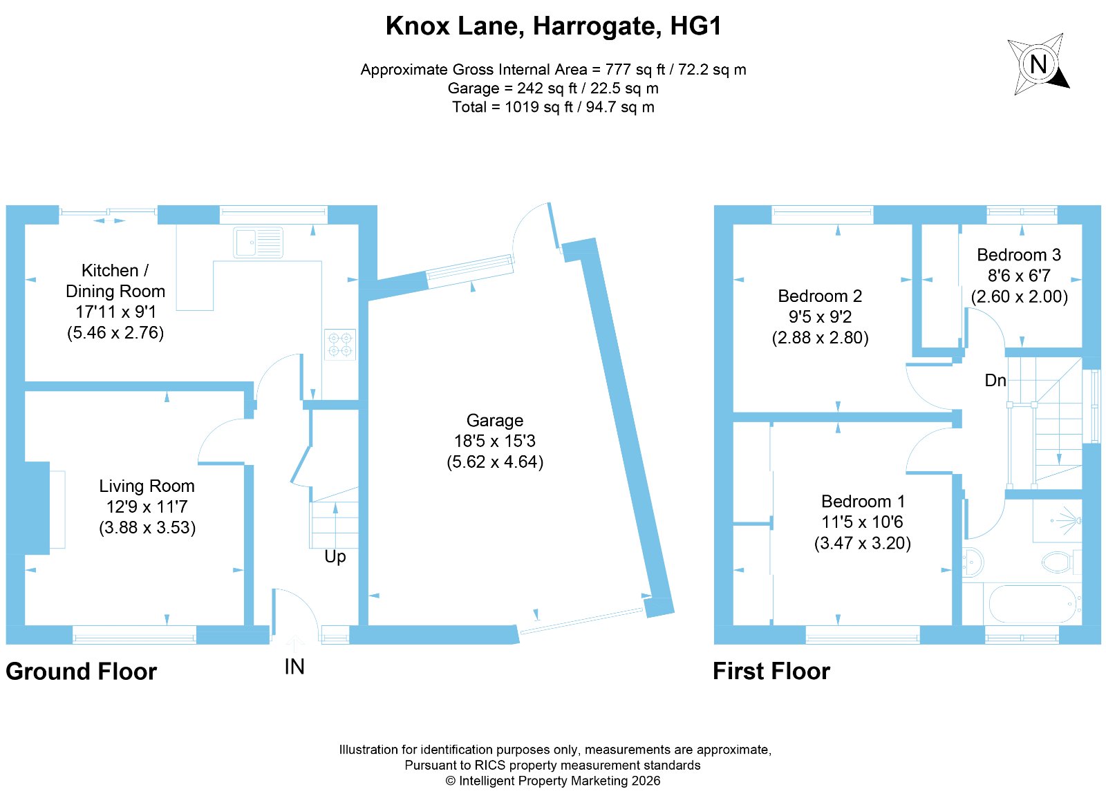 11, Knox Lane, North Yorkshire floorplan