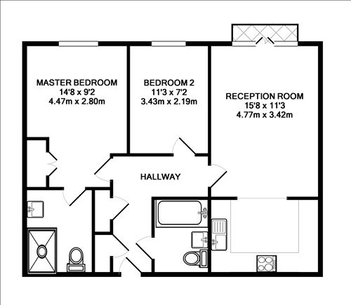 2 Bedrooms Flat to rent in Casel Court, Brightwen Grove, Stanmore HA7