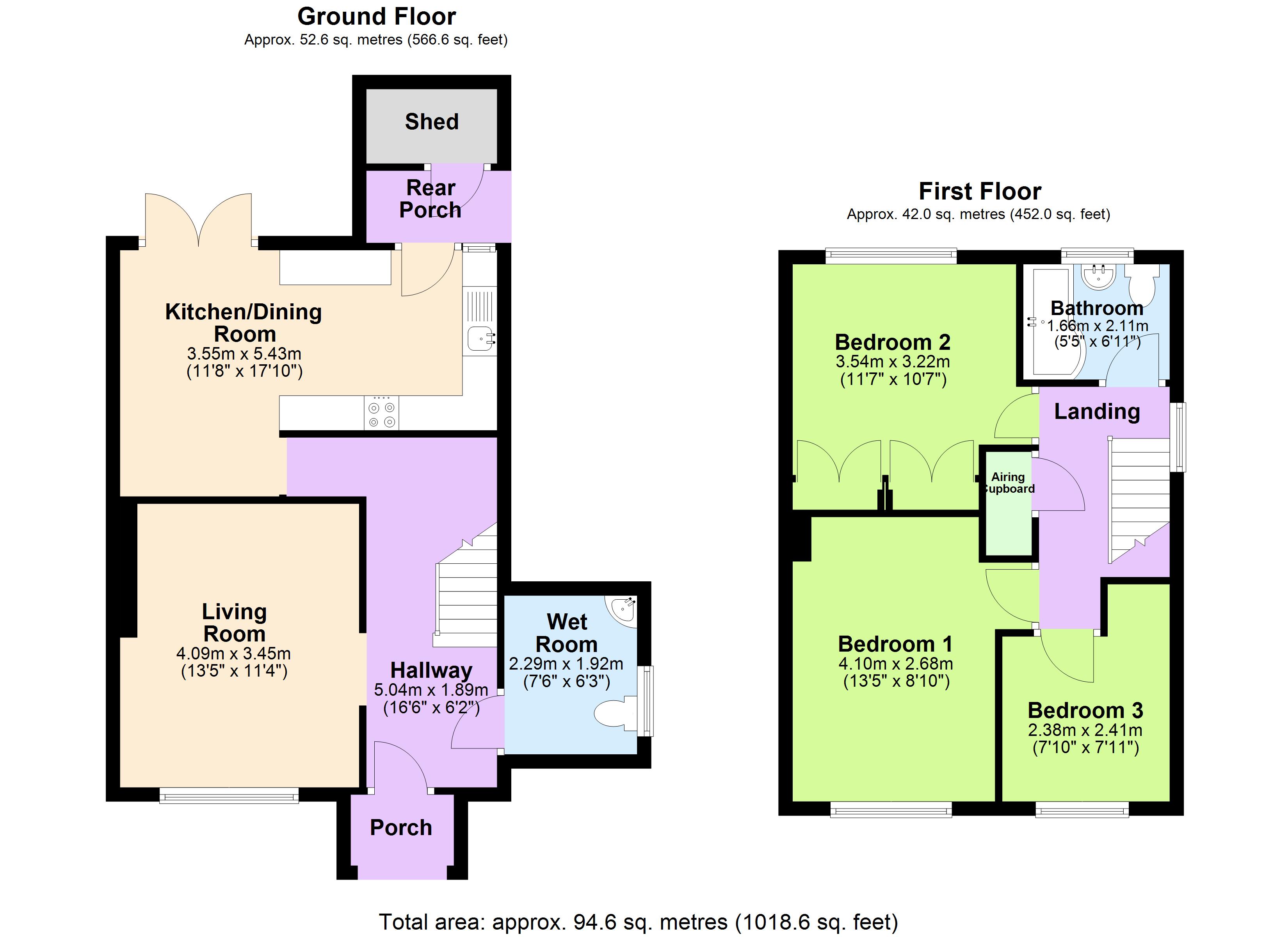 94, Treleven Road, Cornwall floorplan