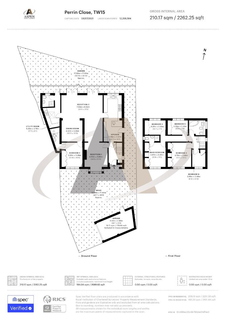 6, Perrin Close, Ashford floorplan