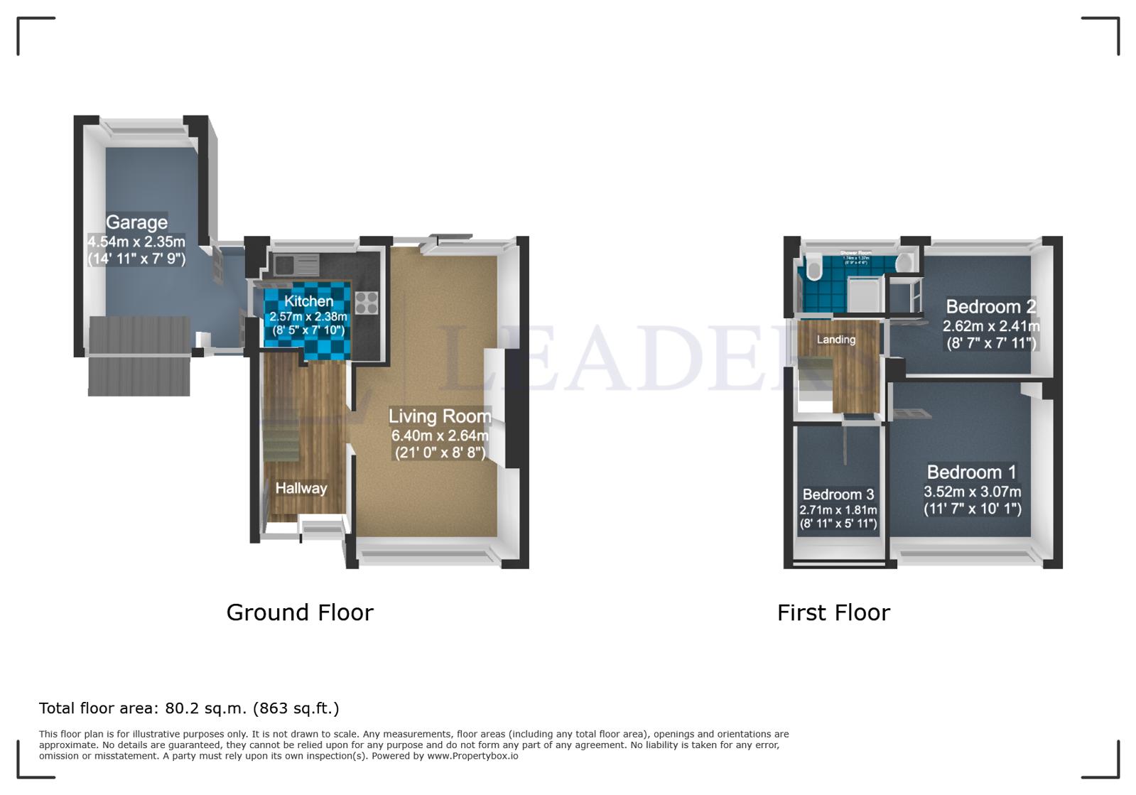 78, Highfields, Halstead floorplan