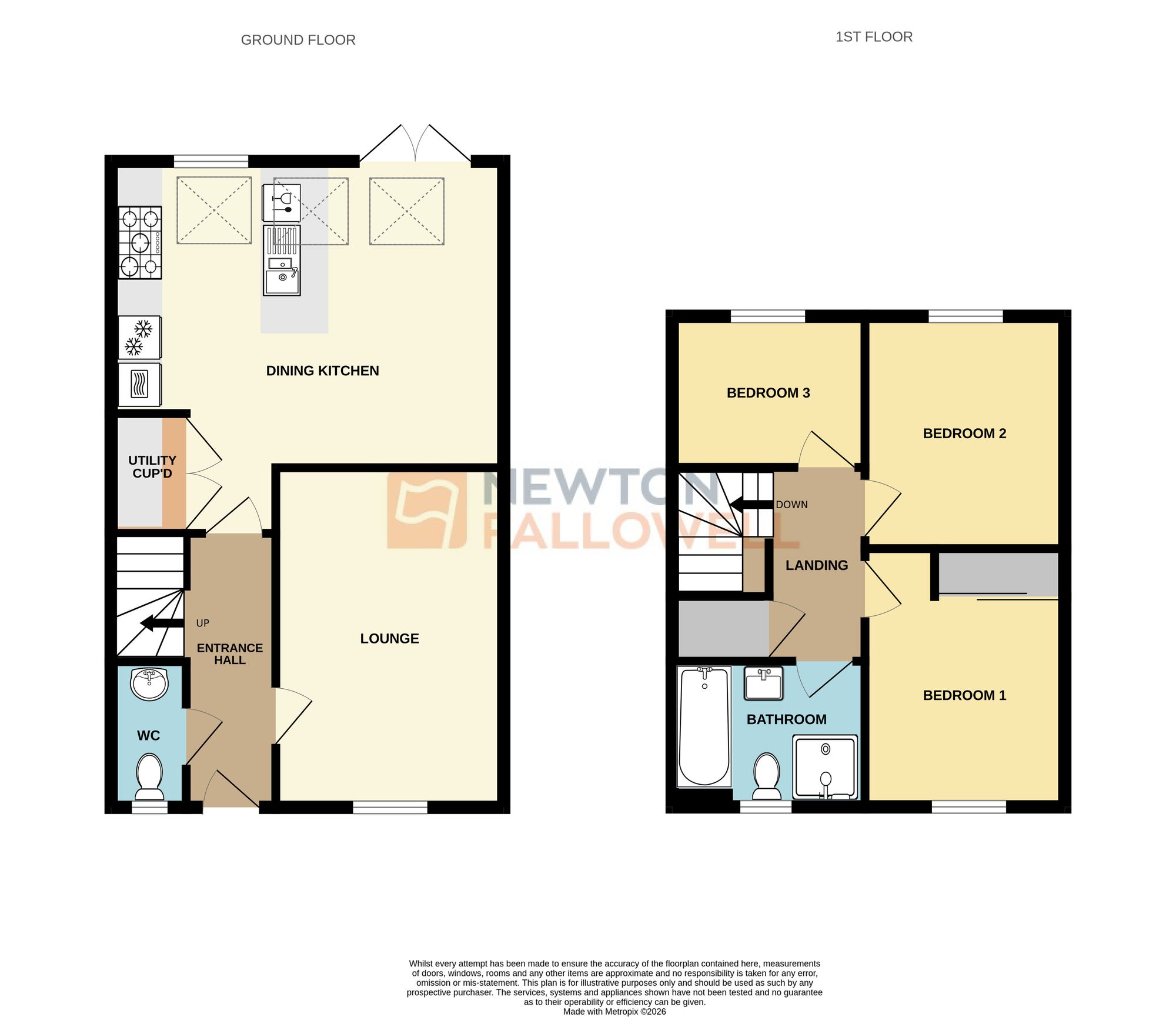 9 Marigold Way, Newark floorplan