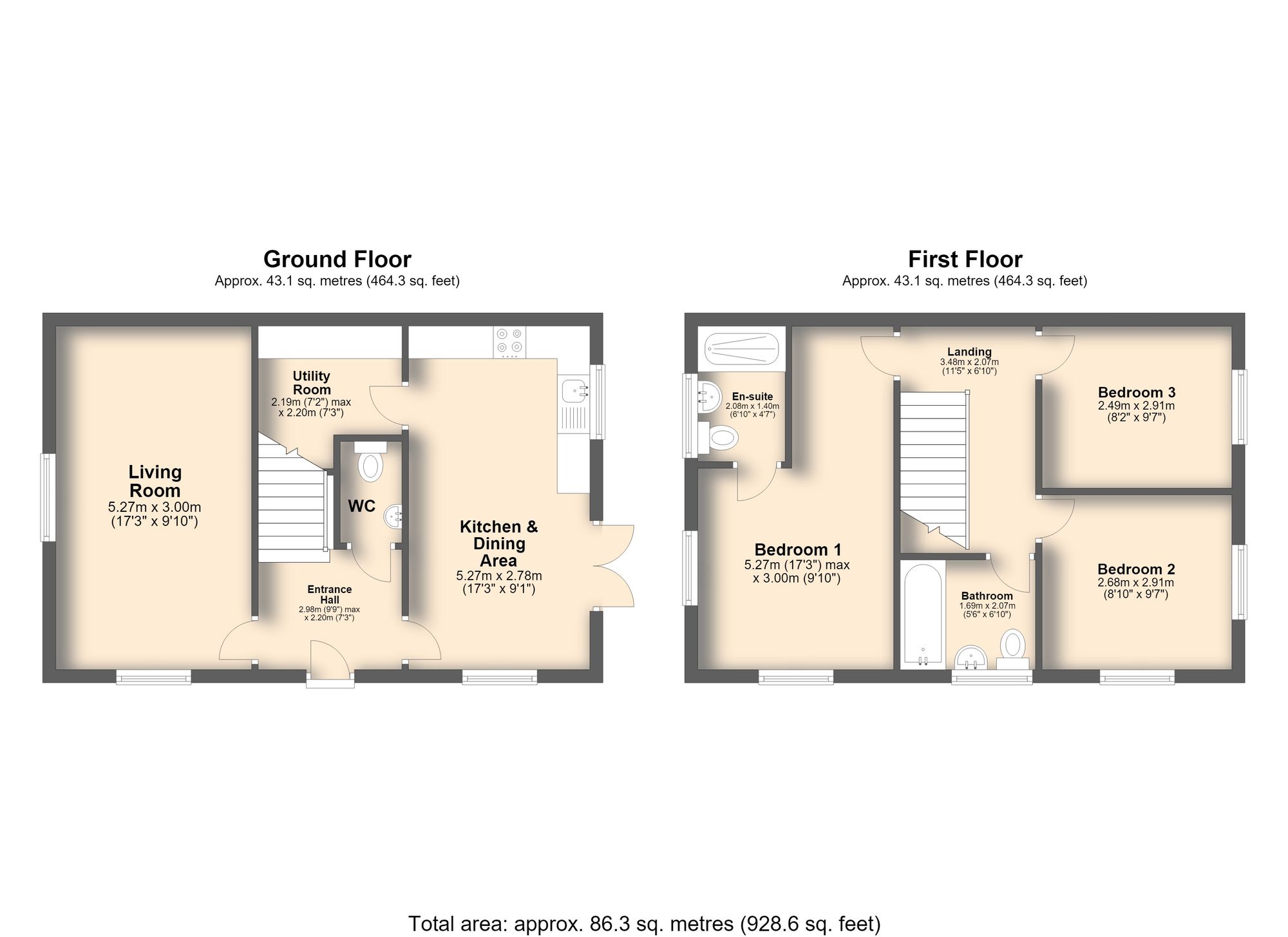 4 Ladybrook Close, Chesterfield floorplan