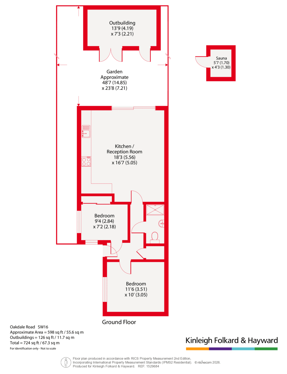 Oakdale Road, London floorplan