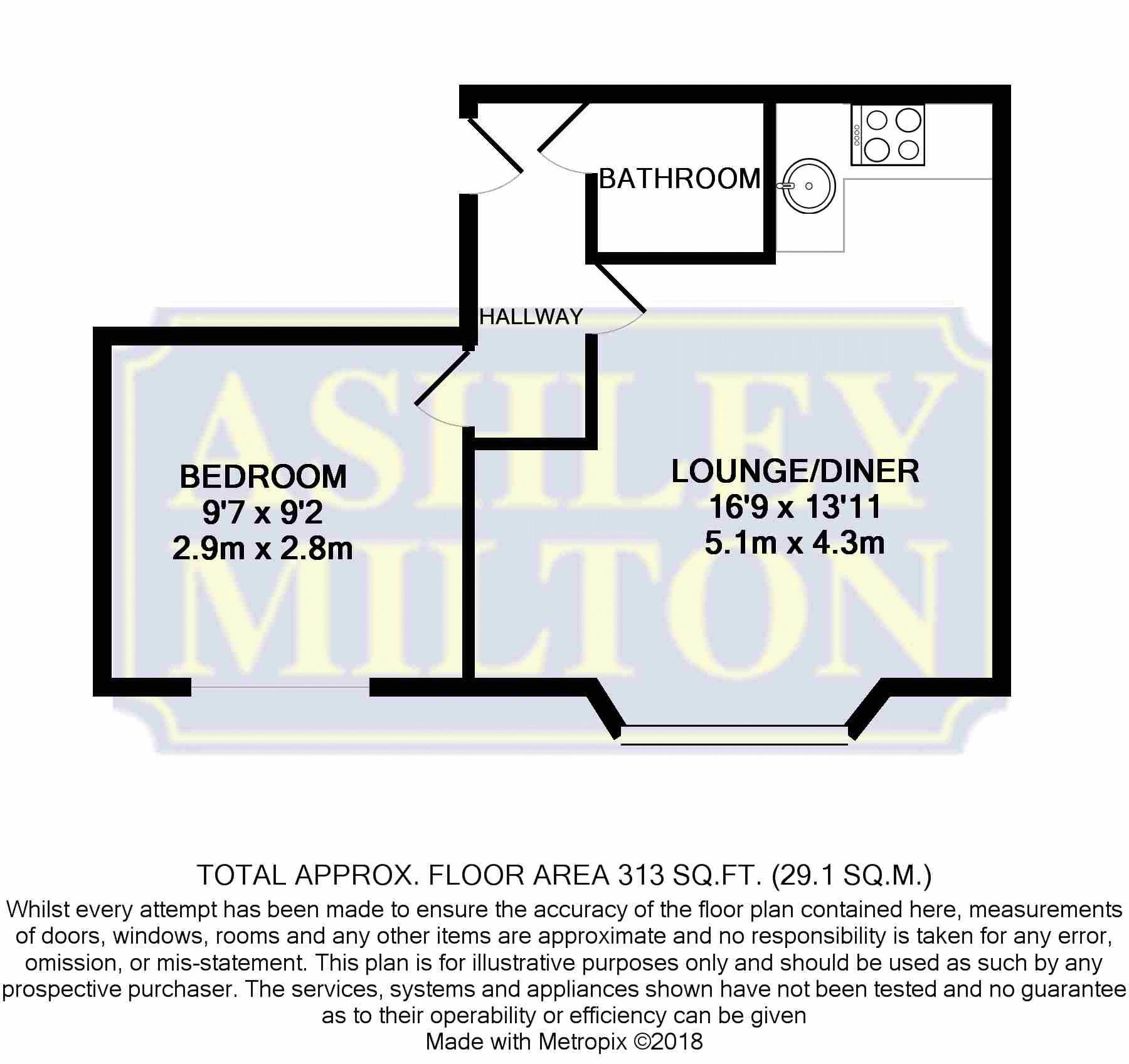 1 Bedrooms Flat to rent in Fordwych Road, London NW2