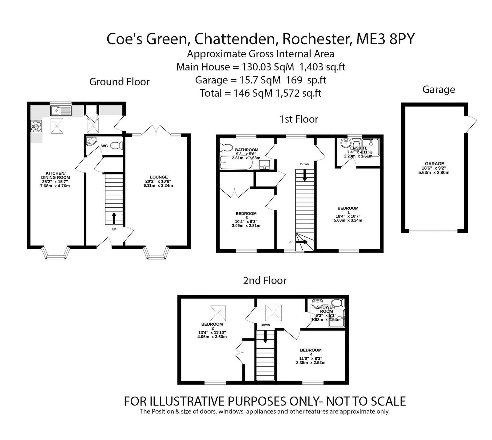 17, Coe's Green, Rochester floorplan