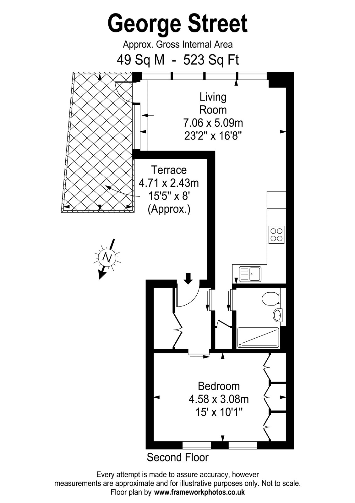 Street, Richmond TW9, 1 bedroom flat for sale 64925962