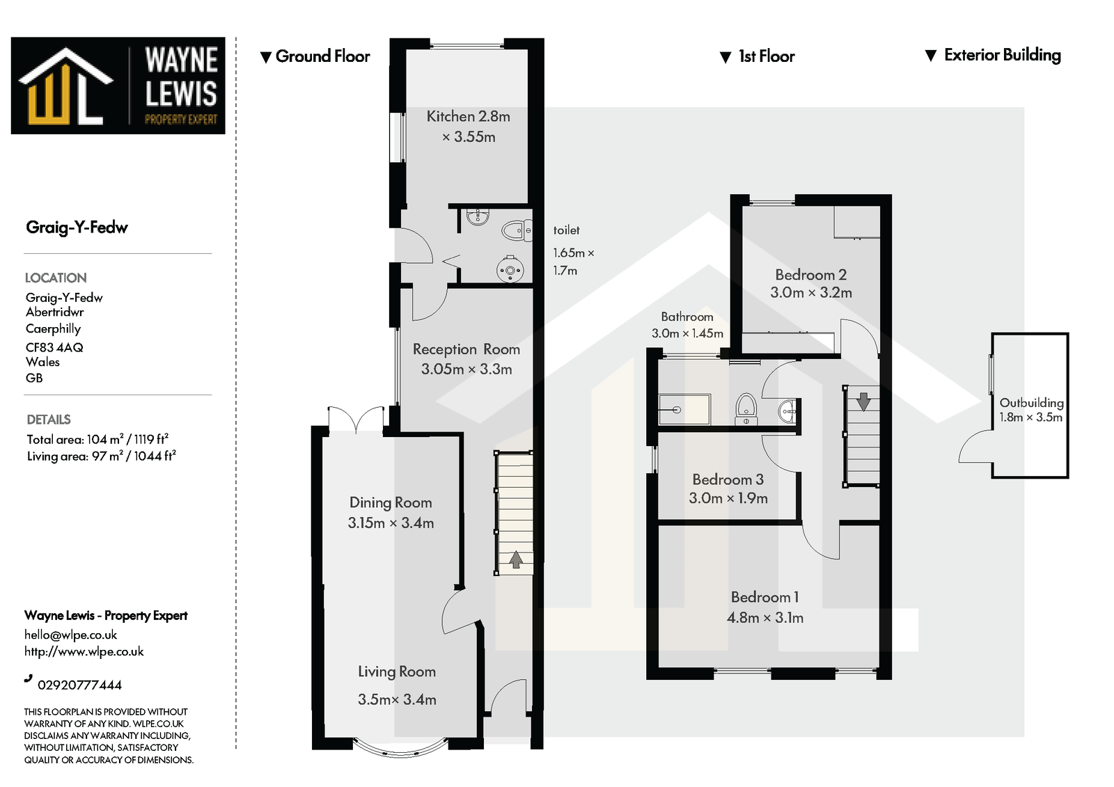 32, Graig Y Fedw, Caerphilly floorplan